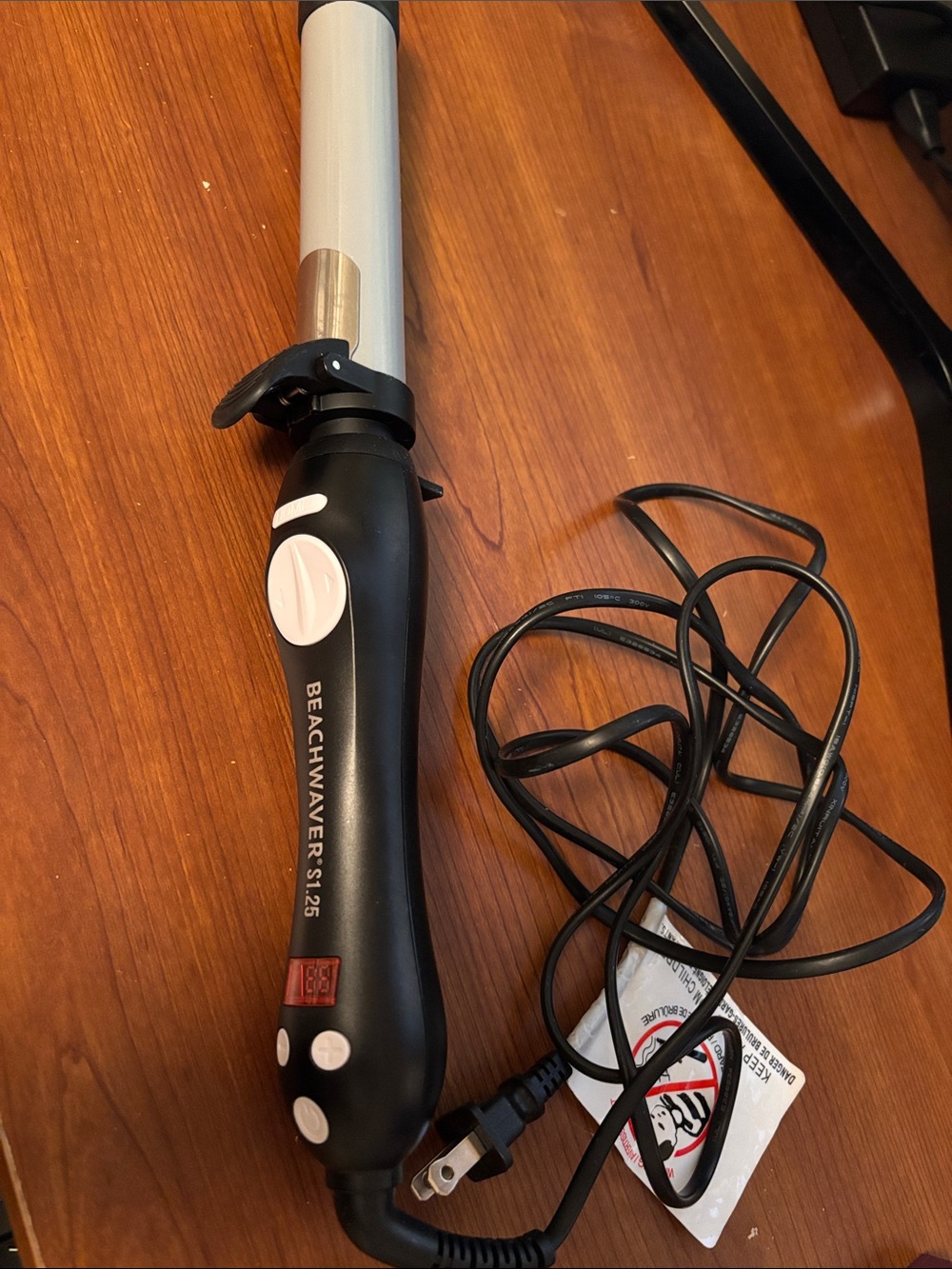 The Beachwaver Co. Black and Silver Curling Iron - 1.25" Barrel